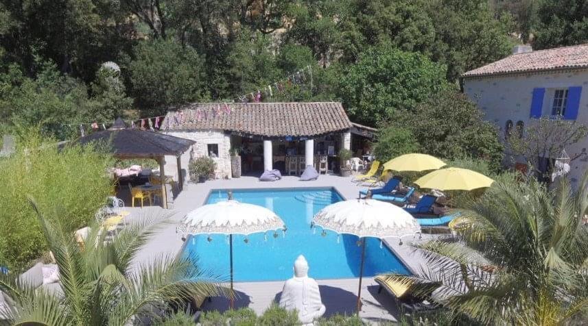 Bastide Du Bonheur Saint Donat Bed & Breakfast Greoux-les-Bains Bagian luar foto